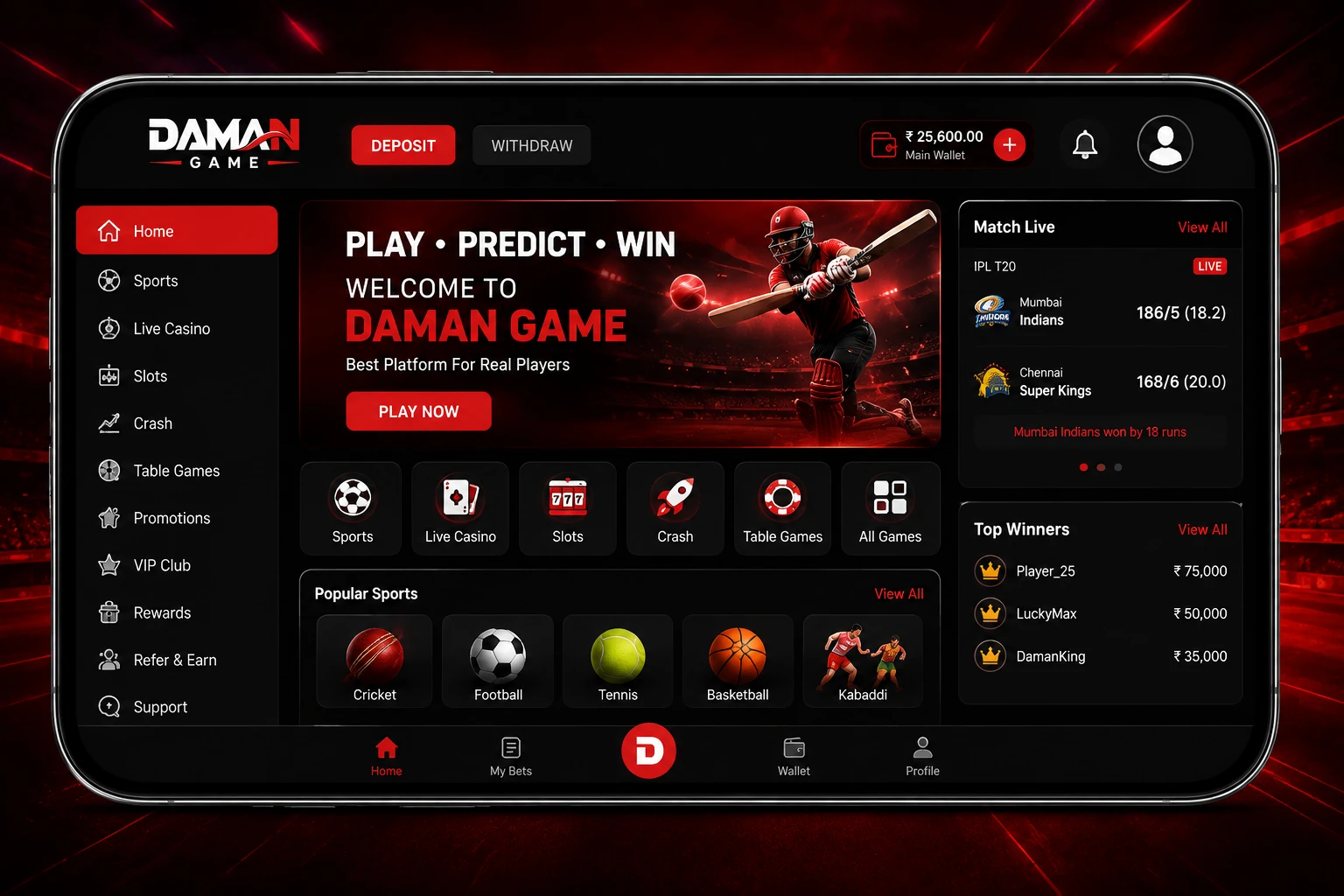 Daman Game Login